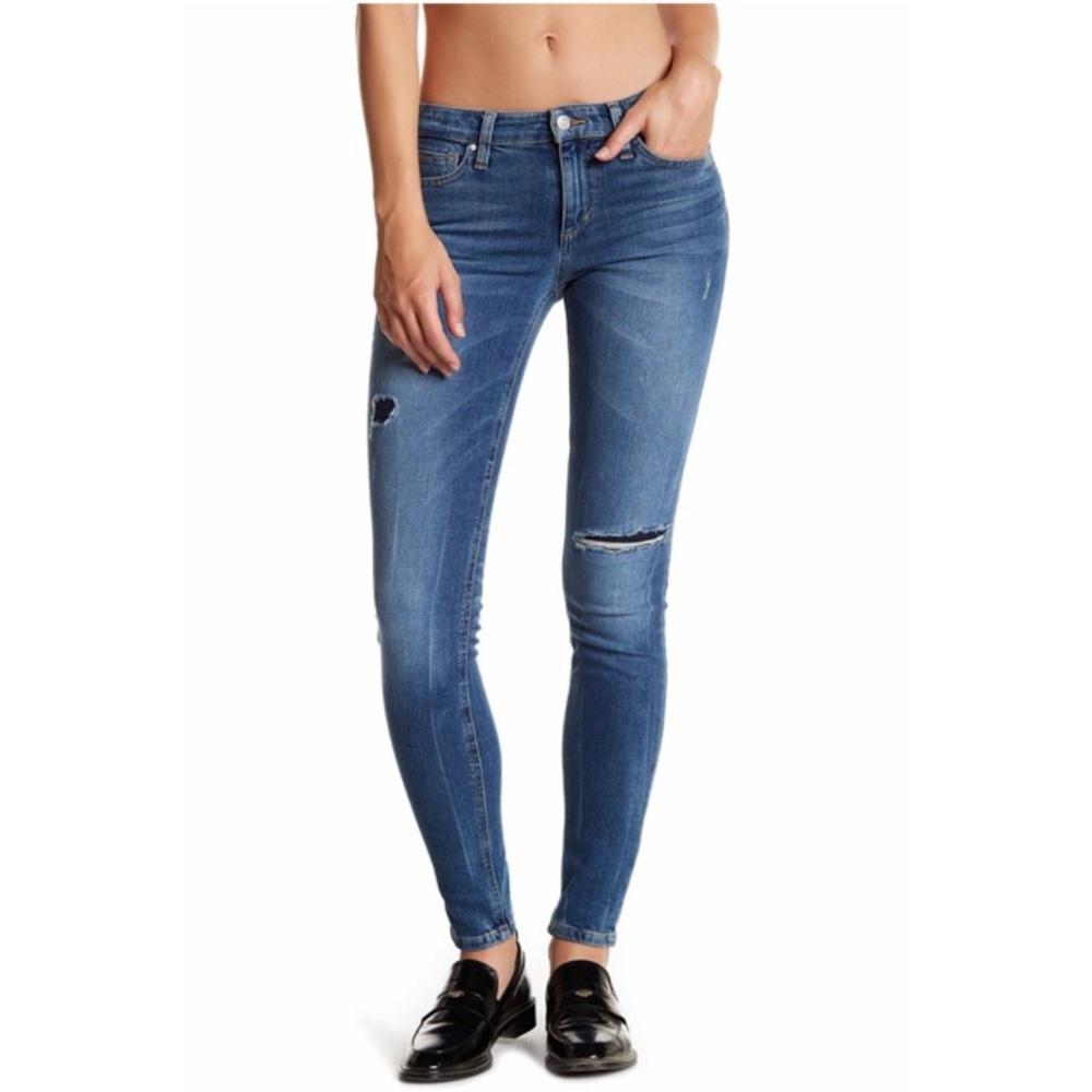 NWT Joe’s The Icon Distressed Skinny Jeans Mid Rise Sz 24